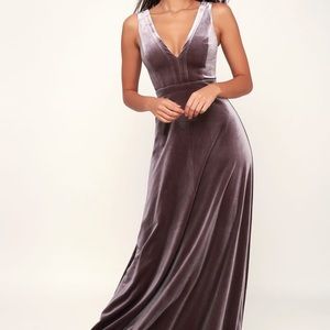 Lulu velvet dress